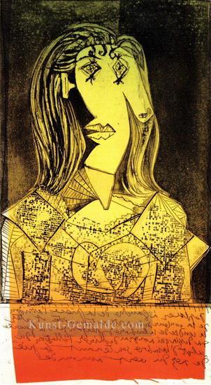 Büste der Frau a la chaise IX 1938 kubist Pablo Picasso Ölgemälde